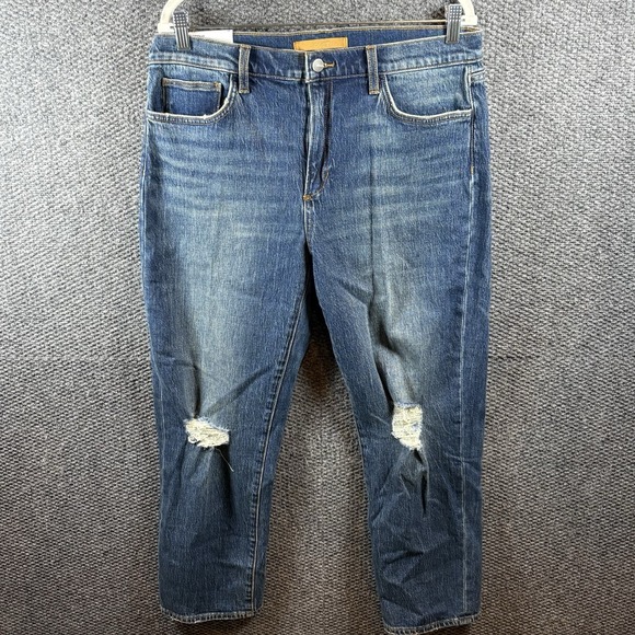 Joe's Jeans Denim - Joe's Jeans The Scout Slim Boyfriend Mid Rise Toska Women's 31 Distressed